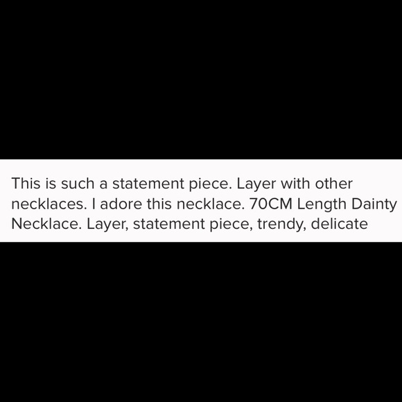 Beautiful gold plated long necklace - Picture 5 of 5